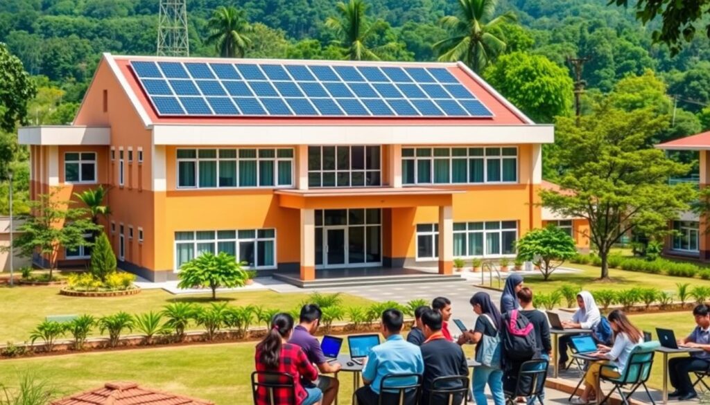 sekolah Widyalaya dengan layanan internet