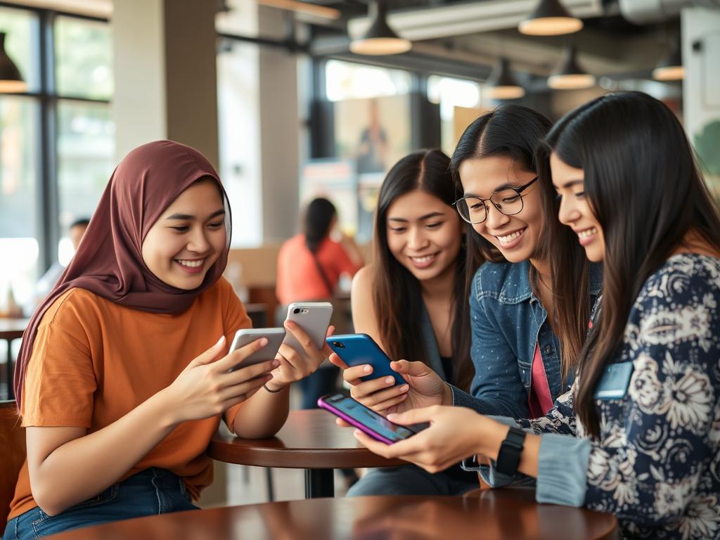 Generasi muda Indonesia menggunakan aplikasi pembayaran digital dalam kehidupan sehari-hari Generasi muda Indonesia menggunakan aplikasi pembayaran digital dalam kehidupan sehari-hari