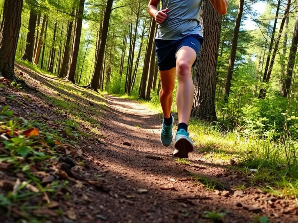 Trail running di alam untuk menggabungkan latihan outdoor Trail running di alam untuk menggabungkan latihan outdoor