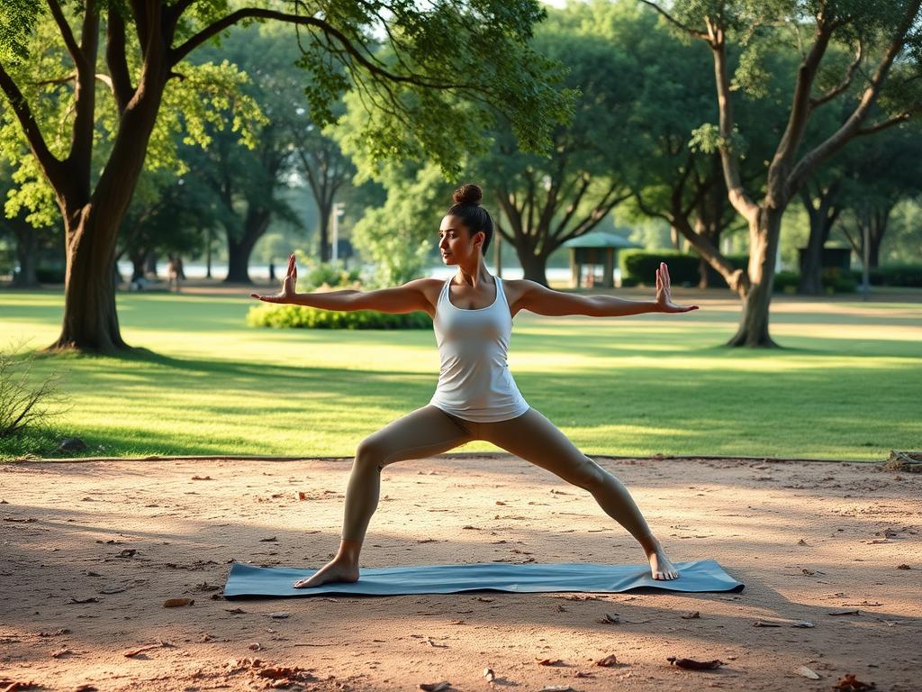 Yoga di alam terbuka untuk menggabungkan latihan outdoor Yoga di alam terbuka untuk menggabungkan latihan outdoor