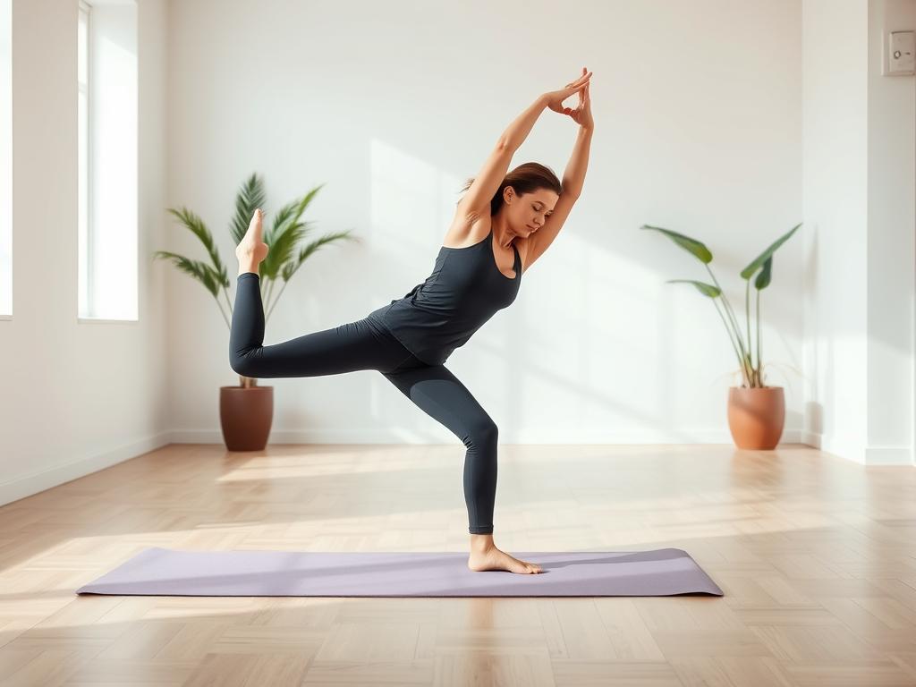 Yoga flow atau pilates untuk menggabungkan latihan indoor Yoga flow atau pilates untuk menggabungkan latihan indoor